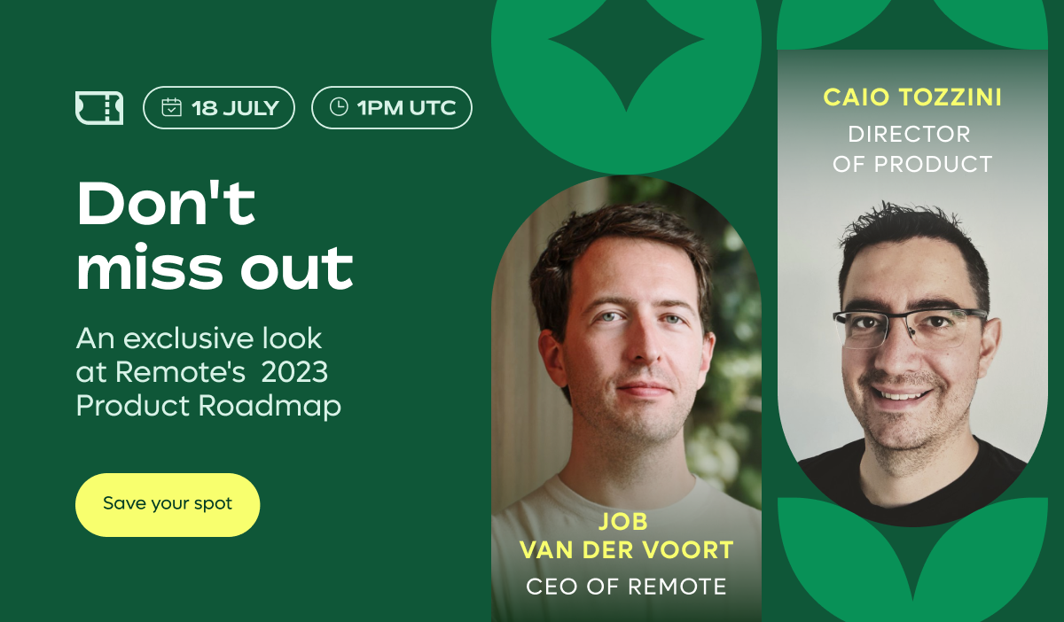 Don't miss out on Remote's Product Roadmap Webinar