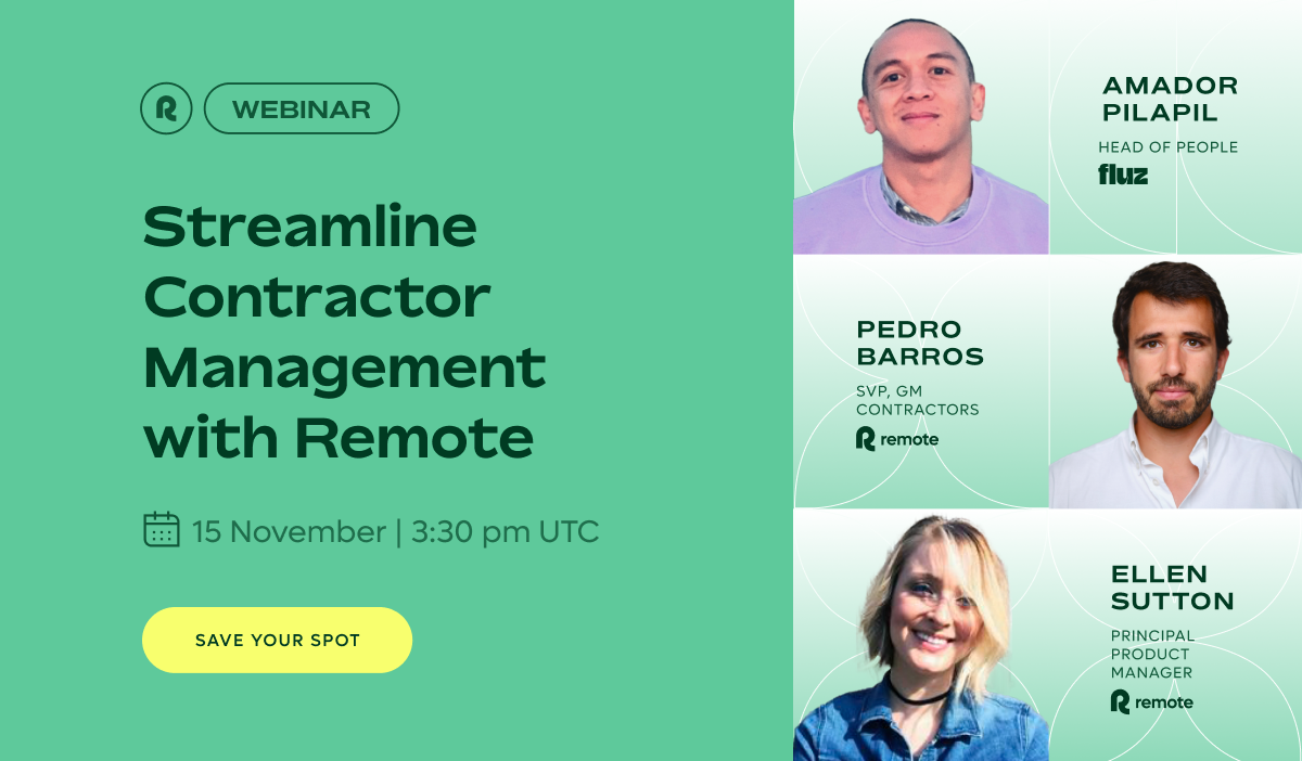 Webinar: Streamline contractor management with Remote