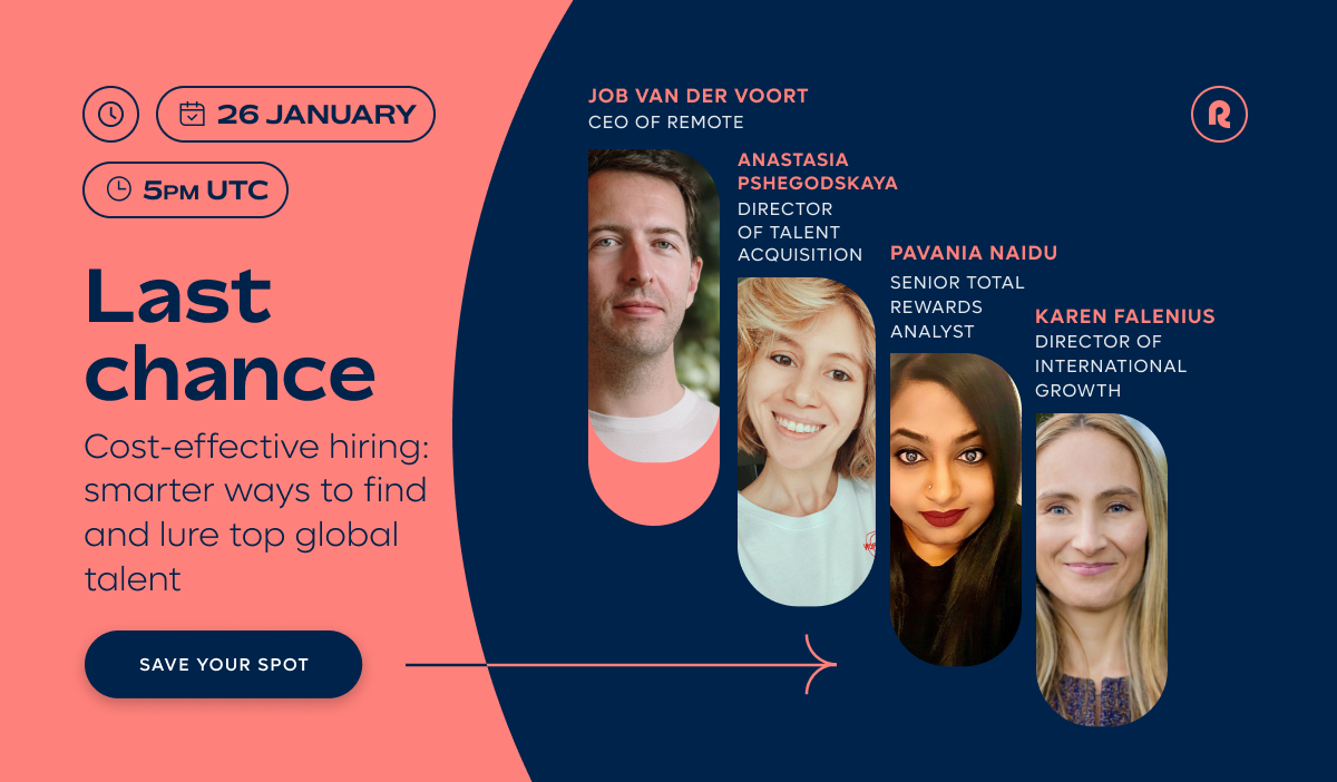This is your last chance to attend today's webinar, don't miss out. 