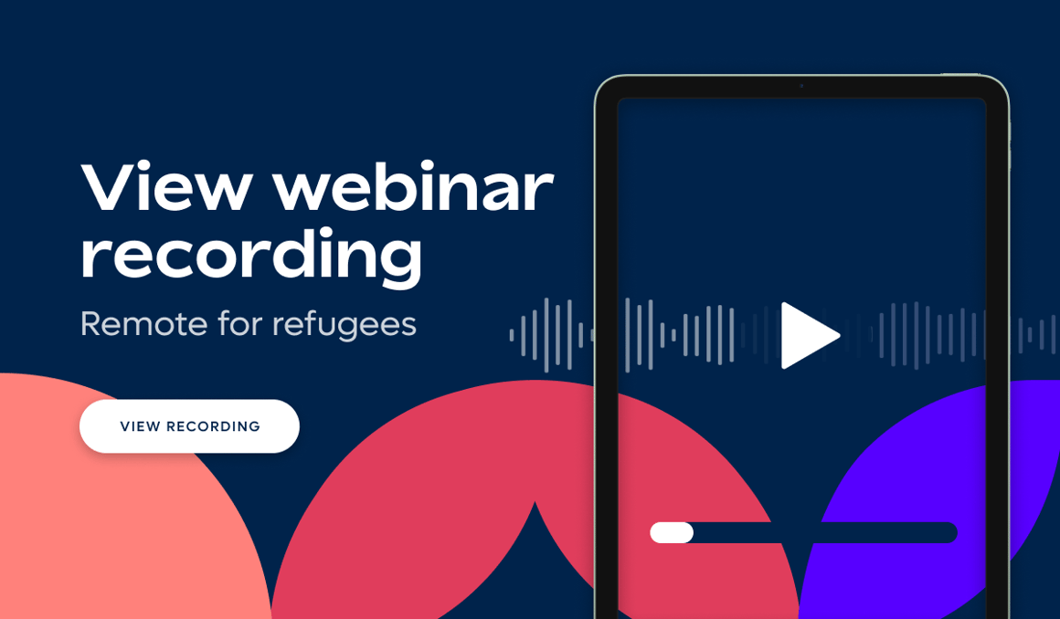 View recording: Remote for refugees