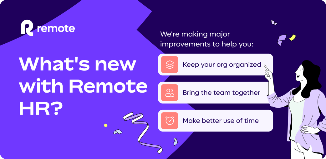 What’s new with Remote global HR