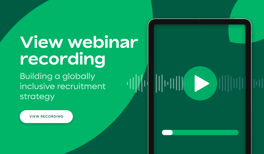 Building a globally inclusive recruitment strategy